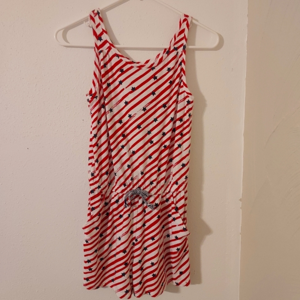 NWOT Red, white, and blue romper